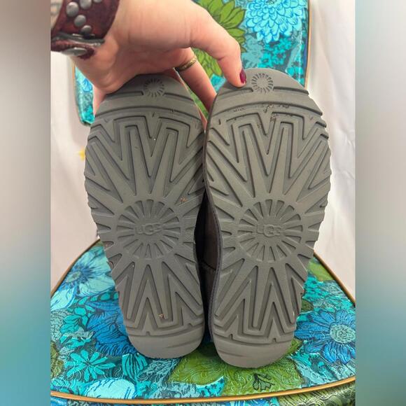 UGG Classic Gray Suede Boots Women’s Size 6 - Picture 8 of 13